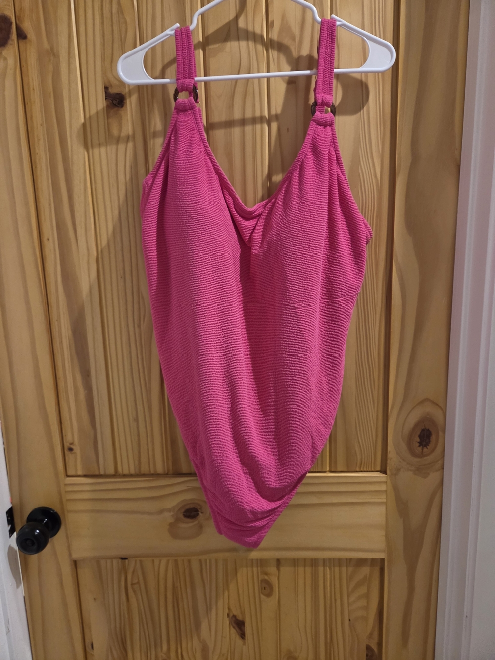 Womens Pink One-Piece Swimsuit